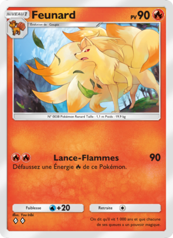 Feunard 038 — Genetic Apex (French Pokémon TCG card)