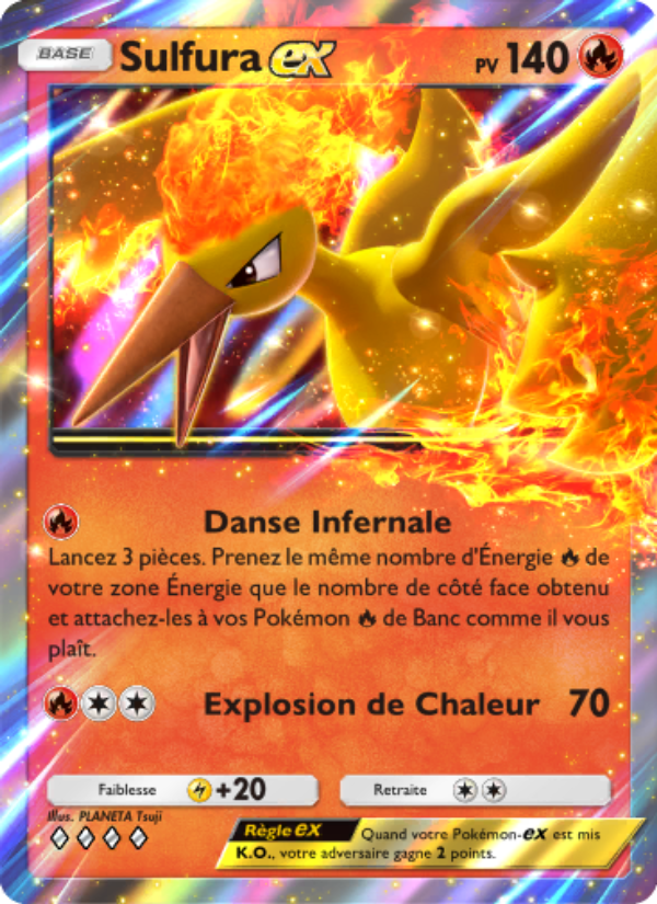 Sulfura-ex 047 — Genetic Apex (French Pokémon TCG card)