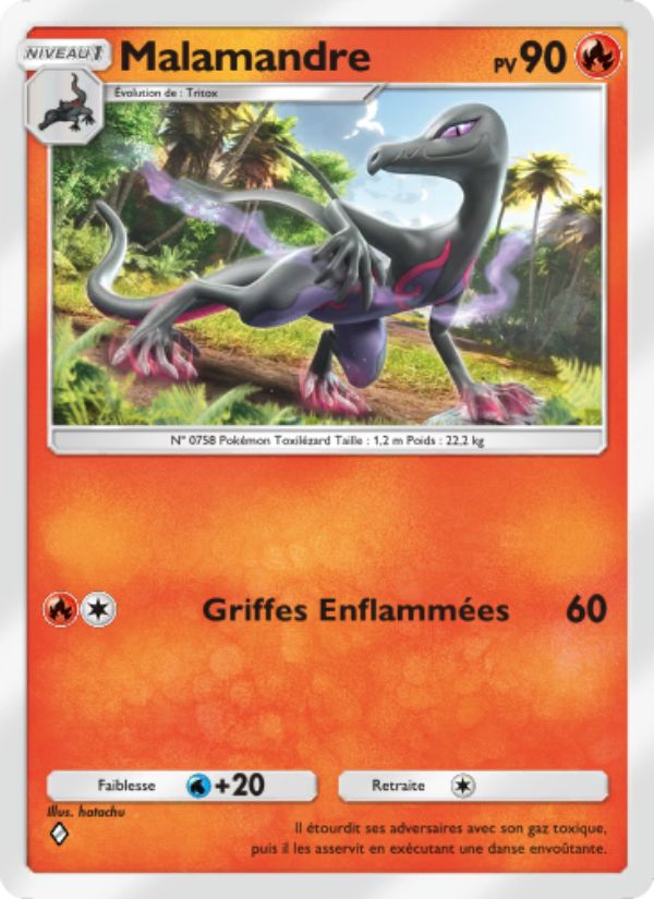 Malamandre 050 — Genetic Apex (French Pokémon TCG card)