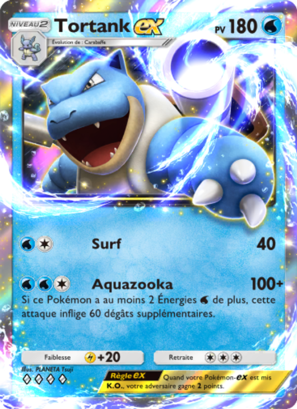 Tortank-ex 056 — Genetic Apex (French Pokémon TCG card)