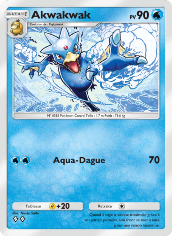 Akwakwak 058 — Genetic Apex (French Pokémon TCG card)
