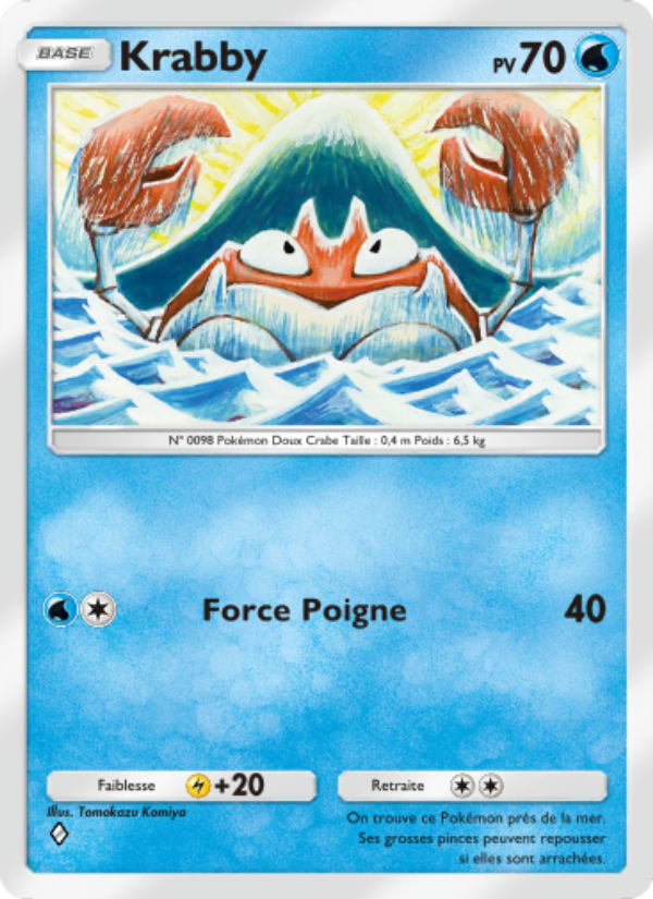Krabby 068 — Genetic Apex (French Pokémon TCG card)