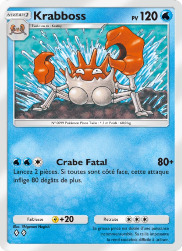 Krabboss 069 — Genetic Apex (French Pokémon TCG card)