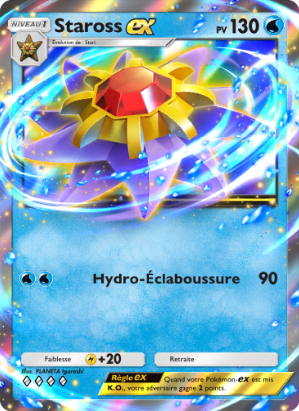 Staross-ex 076 — Genetic Apex (French Pokémon TCG card)