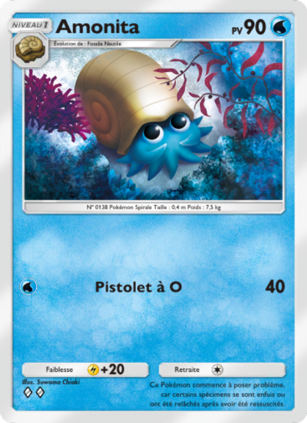 Amonita 081 — Genetic Apex (French Pokémon TCG card)