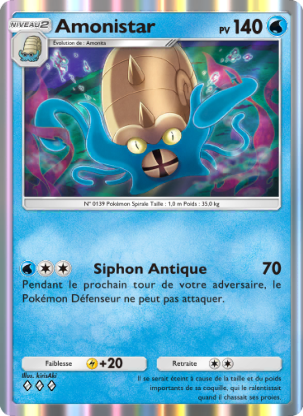Amonistar 082 — Genetic Apex (French Pokémon TCG card)