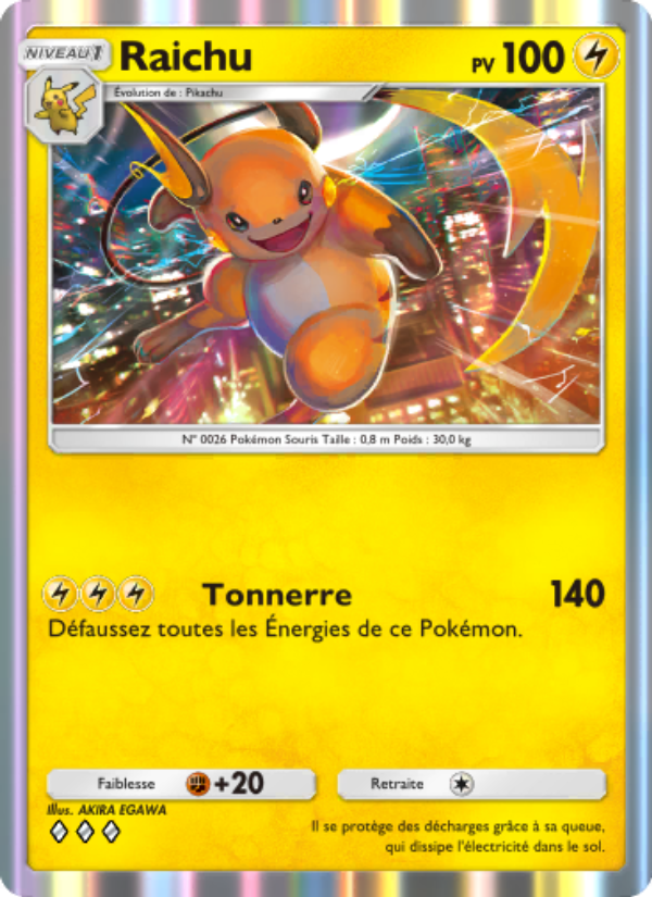 Raichu 095 — Genetic Apex (French Pokémon TCG card)