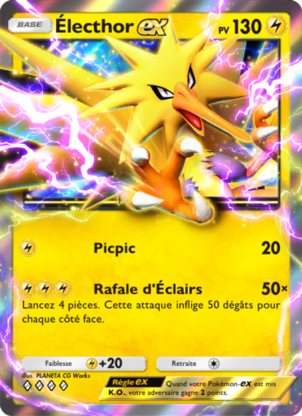 Électhor-ex 104 — Genetic Apex (French Pokémon TCG card)