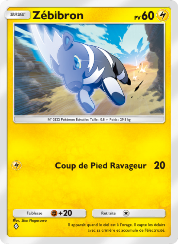 Zébibron 105 — Genetic Apex (French Pokémon TCG card)