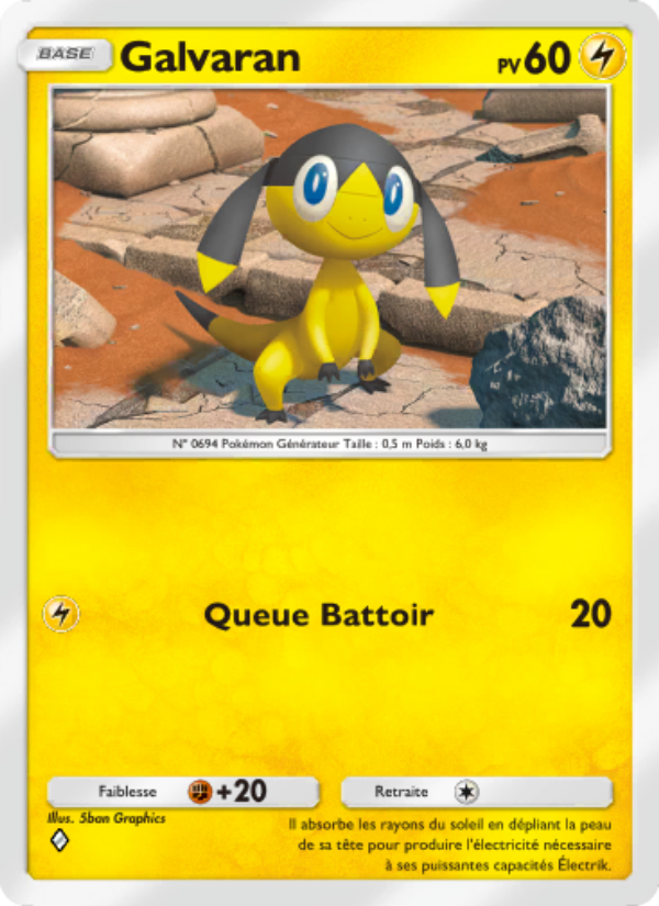 Galvaran 110 — Genetic Apex (French Pokémon TCG card)