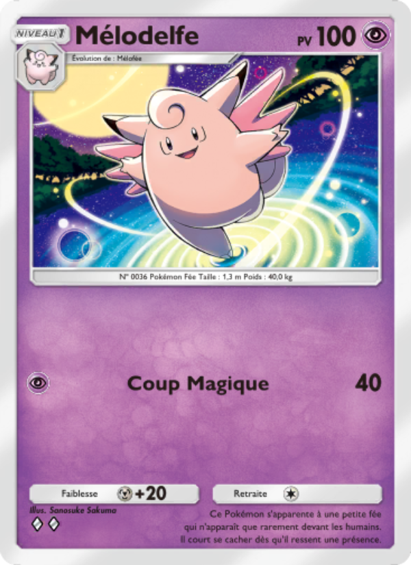 Mélodelfe 114 — Genetic Apex (French Pokémon TCG card)