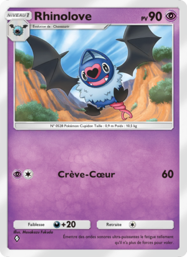 Rhinolove 134 — Genetic Apex (French Pokémon TCG card)