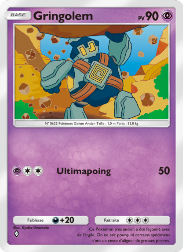 Gringolem 135 — Genetic Apex (French Pokémon TCG card)
