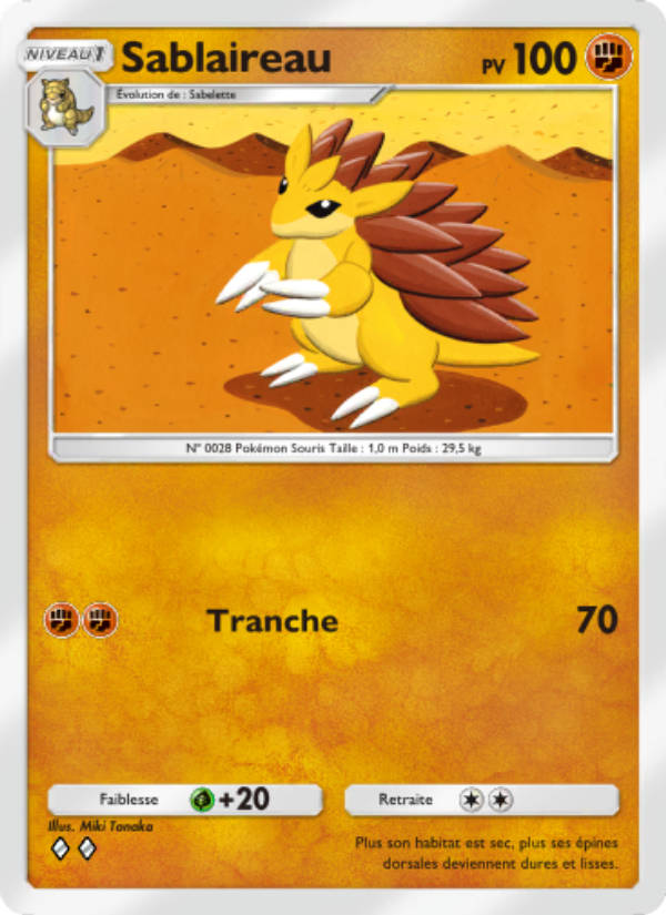 Sablaireau 138 — Genetic Apex (French Pokémon TCG card)