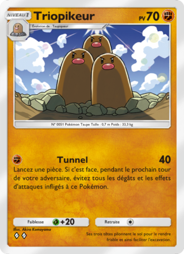 Triopikeur 140 — Genetic Apex (French Pokémon TCG card)