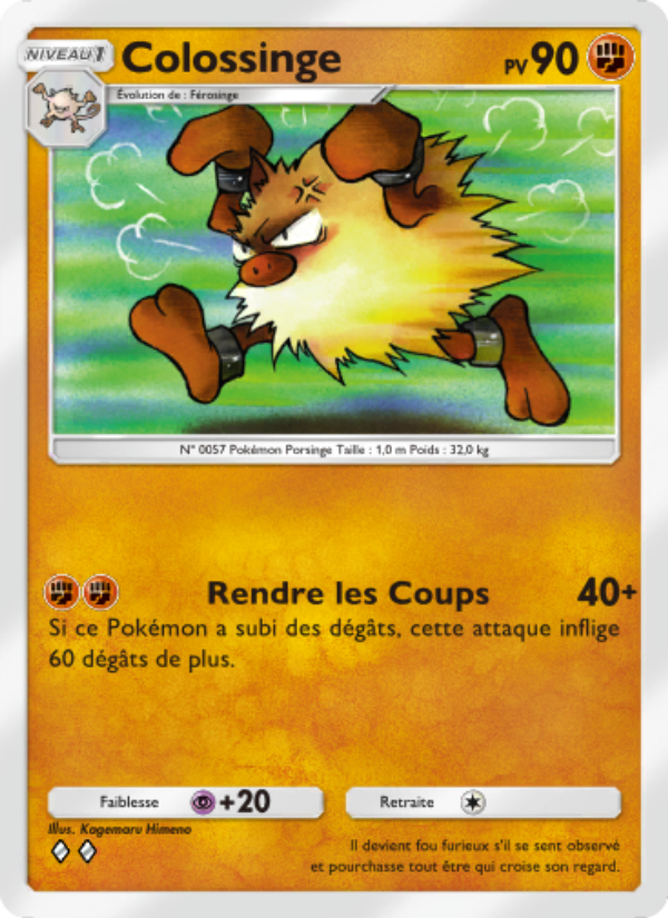 Colossinge 142 — Genetic Apex (French Pokémon TCG card)