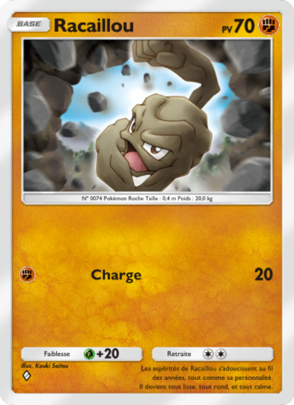 Racaillou 147 — Genetic Apex (French Pokémon TCG card)