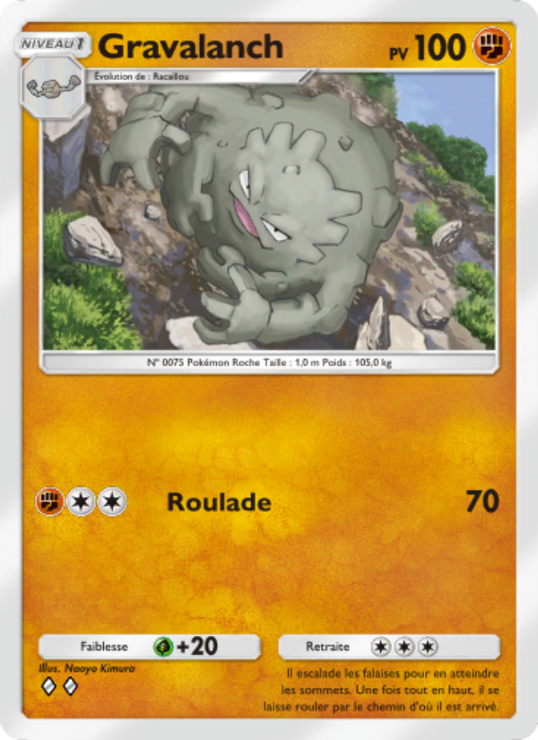 Gravalanch 148 — Genetic Apex (French Pokémon TCG card)