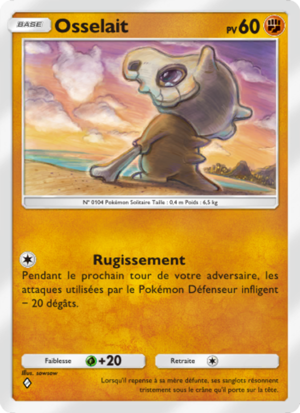 Osselait 151 — Genetic Apex (French Pokémon TCG card)