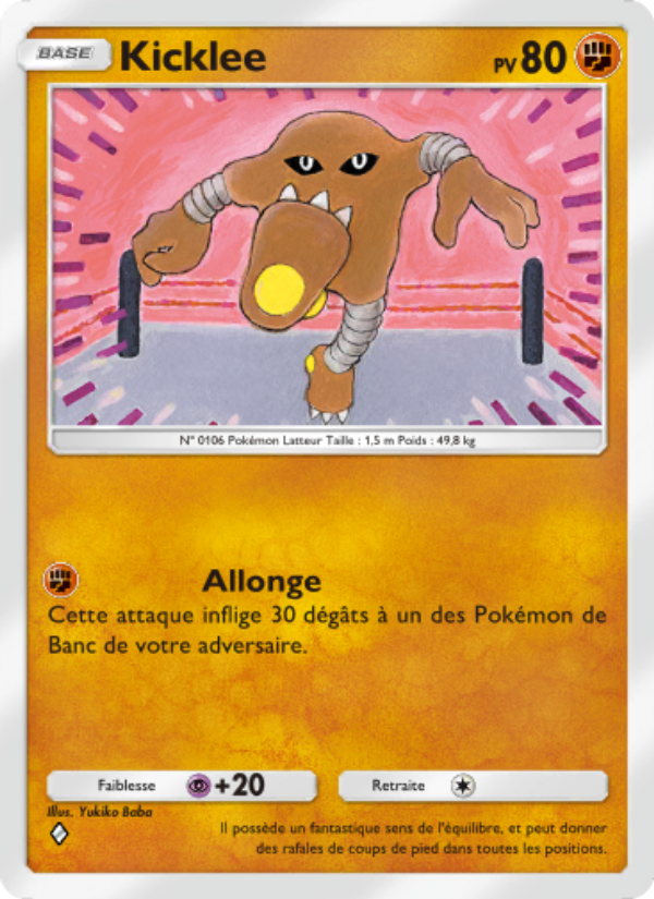 Kicklee 154 — Genetic Apex (French Pokémon TCG card)