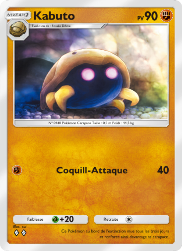 Kabuto 158 — Genetic Apex (French Pokémon TCG card)