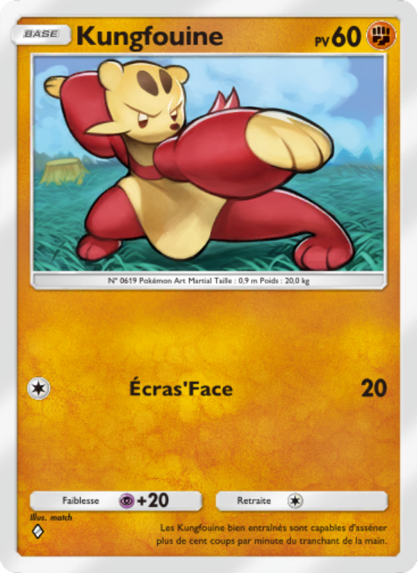 Kungfouine 160 — Genetic Apex (French Pokémon TCG card)