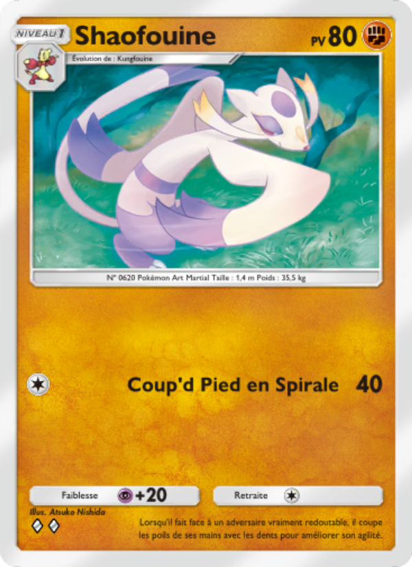 Shaofouine 161 — Genetic Apex (French Pokémon TCG card)