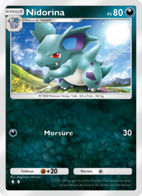Nidorina 167 — Genetic Apex (French Pokémon TCG card)