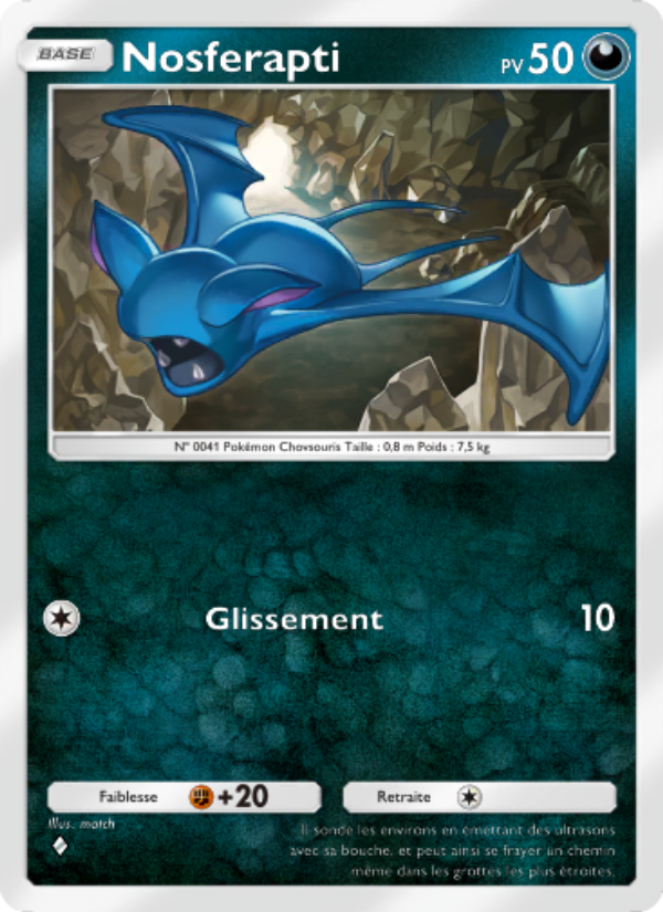 Nosferapti 172 — Genetic Apex (French Pokémon TCG card)