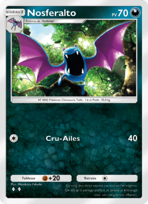 Nosferalto 173 — Genetic Apex (French Pokémon TCG card)