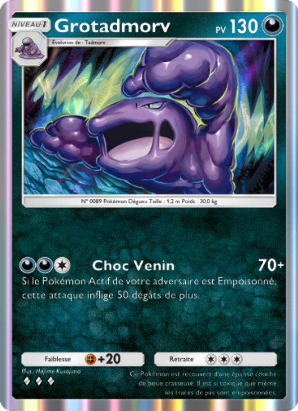 Grotadmorv 175 — Genetic Apex (French Pokémon TCG card)