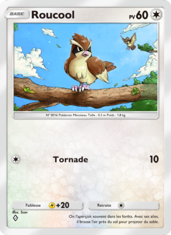 Roucool 186 — Genetic Apex (French Pokémon TCG card)