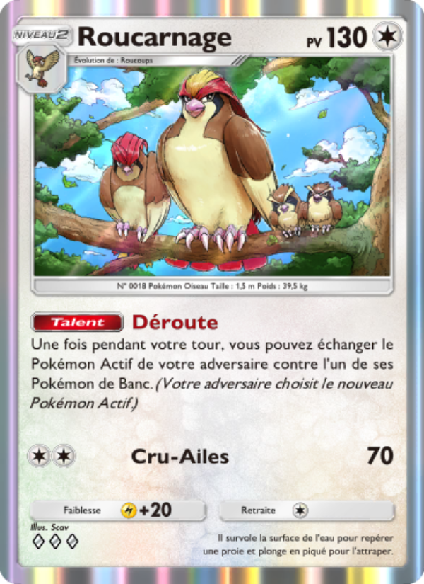 Roucarnage 188 — Genetic Apex (French Pokémon TCG card)