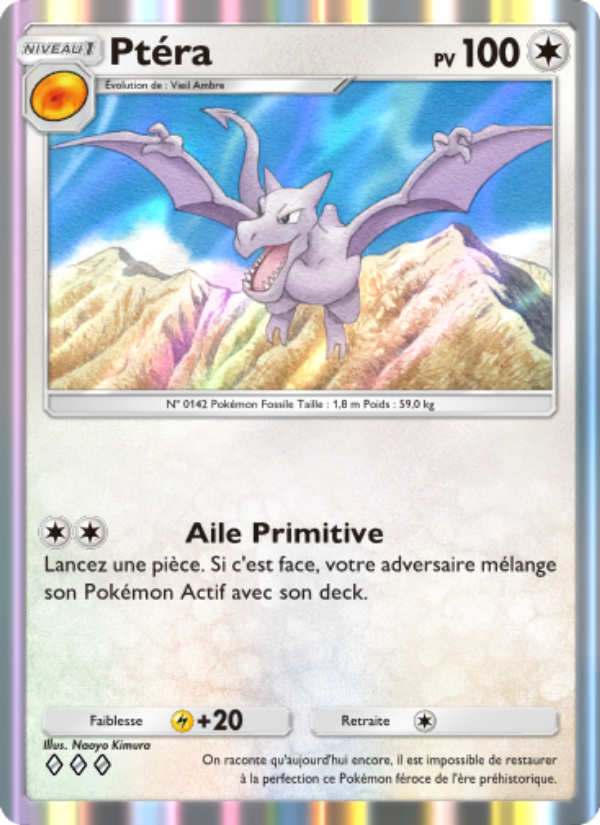 Ptéra 210 — Genetic Apex (French Pokémon TCG card)