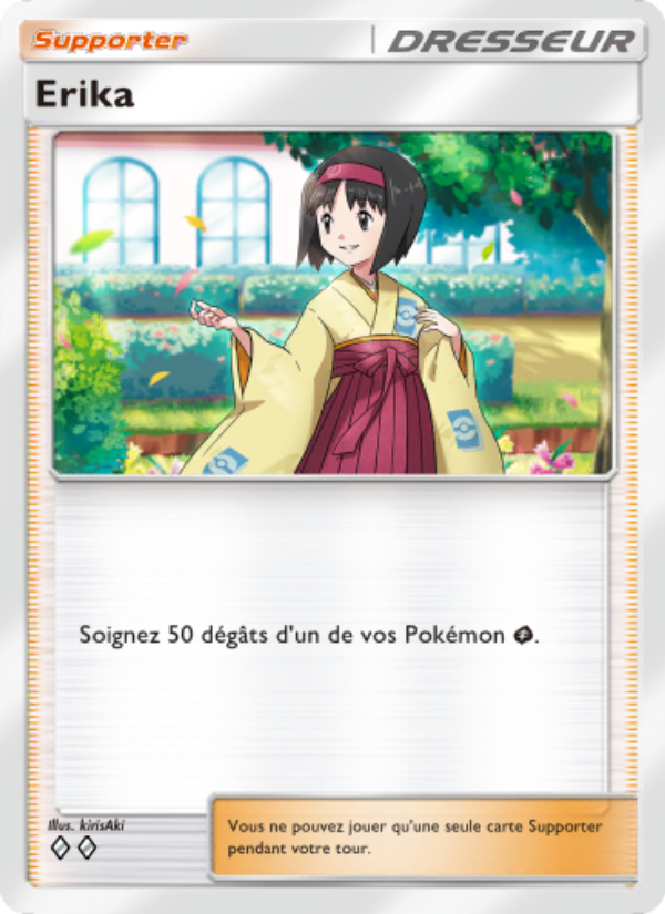 Erika 219 — Genetic Apex (French Pokémon TCG card)