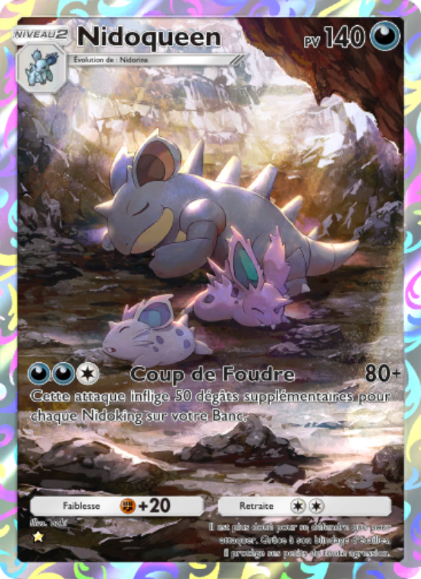 Nidoqueen 240 — Genetic Apex (French Pokémon TCG card)