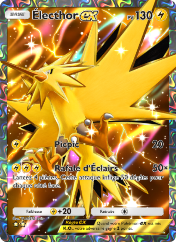 Électhor-ex 260 — Genetic Apex (French Pokémon TCG card)