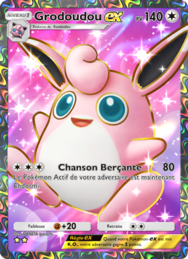 Grodoudou-ex 265 — Genetic Apex (French Pokémon TCG card)