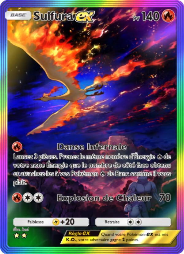 Sulfura-ex 274 — Genetic Apex (French Pokémon TCG card)