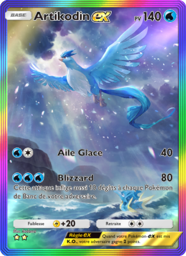 Artikodin-ex 275 — Genetic Apex (French Pokémon TCG card)