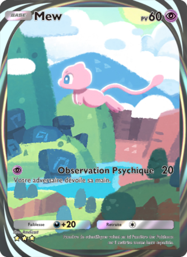 Mew 283 — Genetic Apex (French Pokémon TCG card)