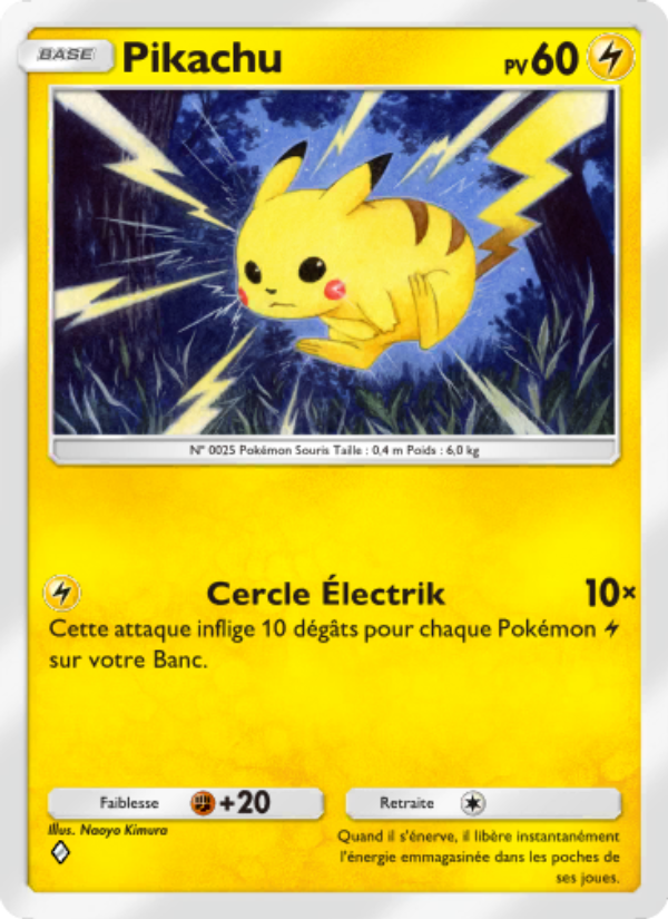 Pikachu 025 — Mythical Island (French Pokémon TCG card)