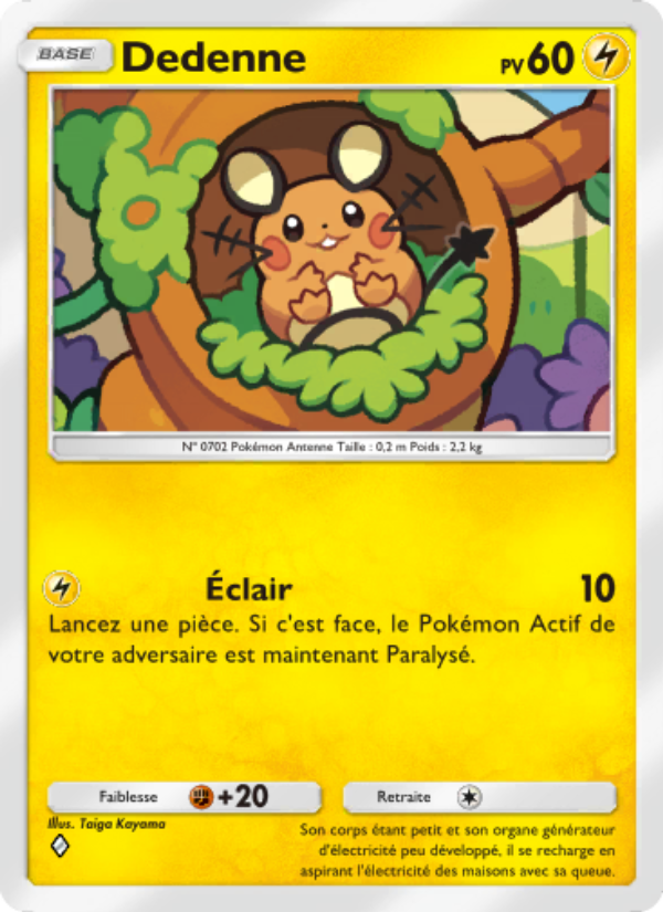 Dedenne 030 — Mythical Island (French Pokémon TCG card)