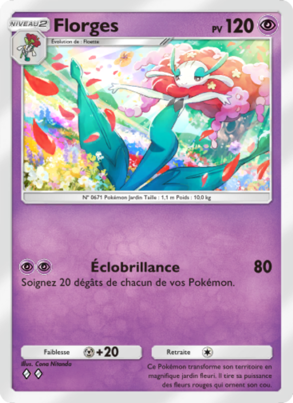 Florges 038 — Mythical Island (French Pokémon TCG card)