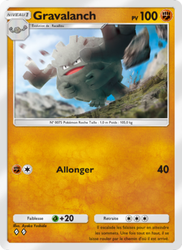 Gravalanch 044 — Mythical Island (French Pokémon TCG card)