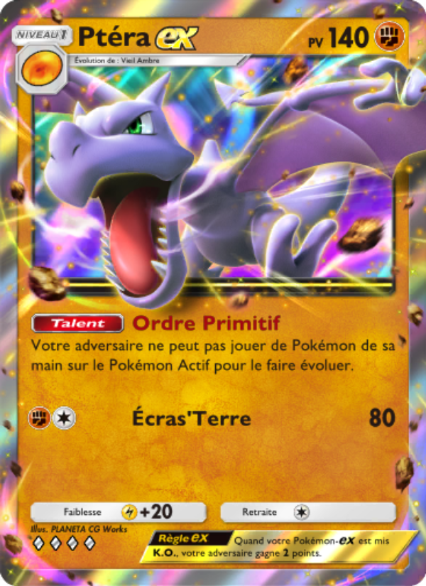 Ptéra-ex 046 — Mythical Island (French Pokémon TCG card)