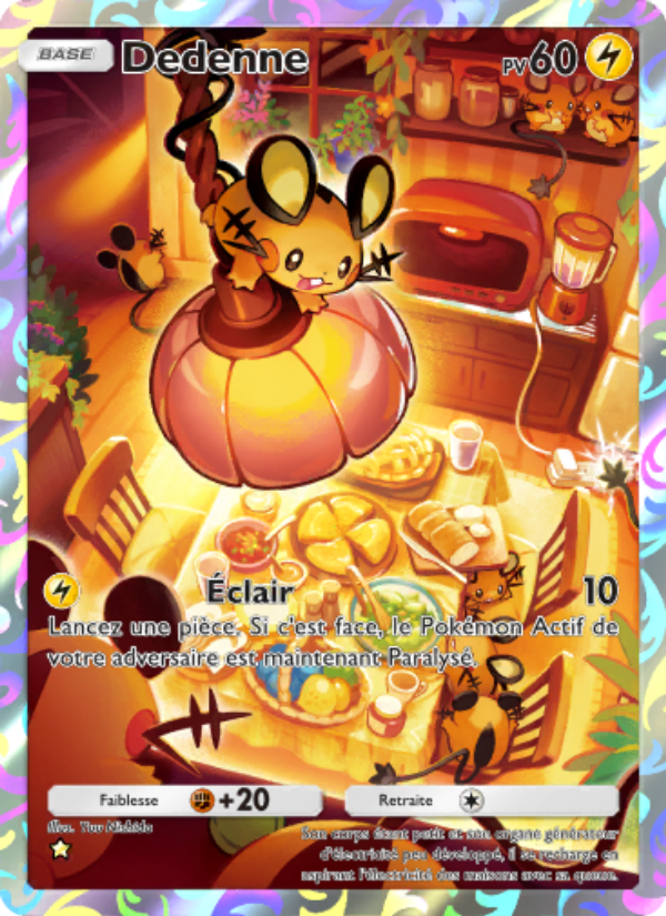 Dedenne 073 — Mythical Island (French Pokémon TCG card)