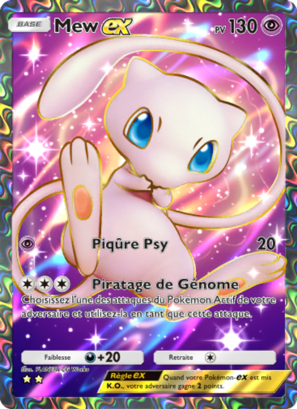 Mew-ex 077 — Mythical Island (French Pokémon TCG card)