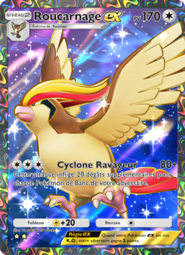 Roucarnage-ex 079 — Mythical Island (French Pokémon TCG card)