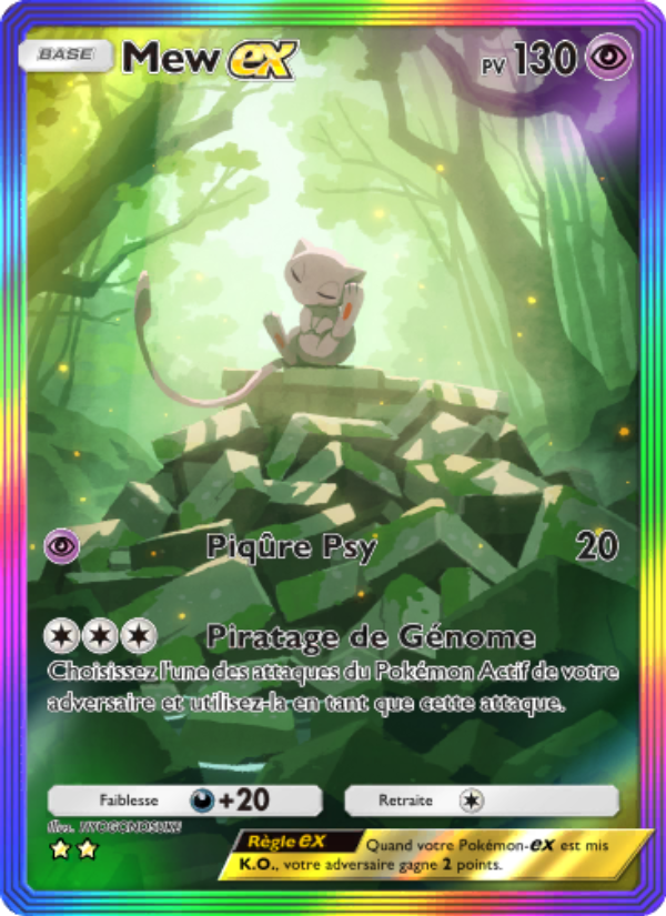 Mew-ex 083 — Mythical Island (French Pokémon TCG card)